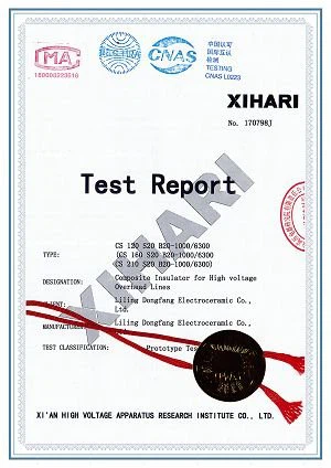 8.220kV Composite insulator test report